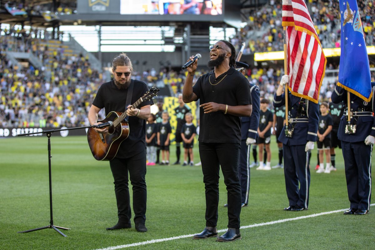 ColumbusCrew's tweet photo. Lift Every Voice &amp; Sing

Singer-songwriter @twongcreates will perform the Black National Anthem and the Star-Spangled Banner at our Soccer For All match pres. by @zennioptical. He is a renowned musician, a university professor, a co-owner of a law firm, and a Columbus native. https://t.co/S0CQoaKg5l
