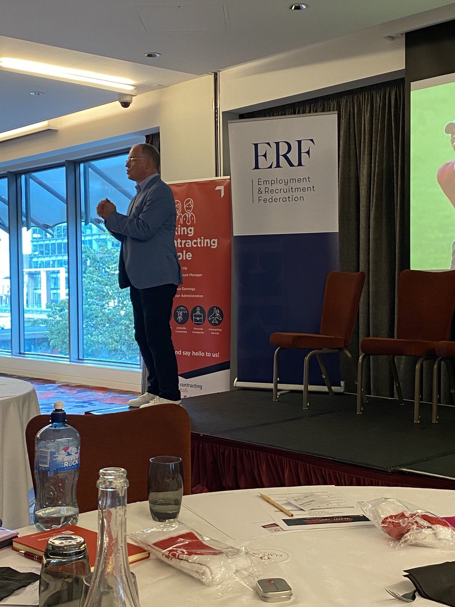 Doing what he does best! So good to have ⁦<a href="/kevingreenwnc/">Kevin Green</a>⁩ back in Ireland as keynote speaker for the ⁦<a href="/ERFIreland/">ERF Ireland</a>⁩ #Corktalentcon. Super presentation! Thanks to our sponsors ⁦<a href="/ContractingPLUS/">Contracting PLUS</a>⁩. #recruitment #talent ⁦⁦<a href="/Anna_ERF/">Anna Douglas</a>⁩ ⁦