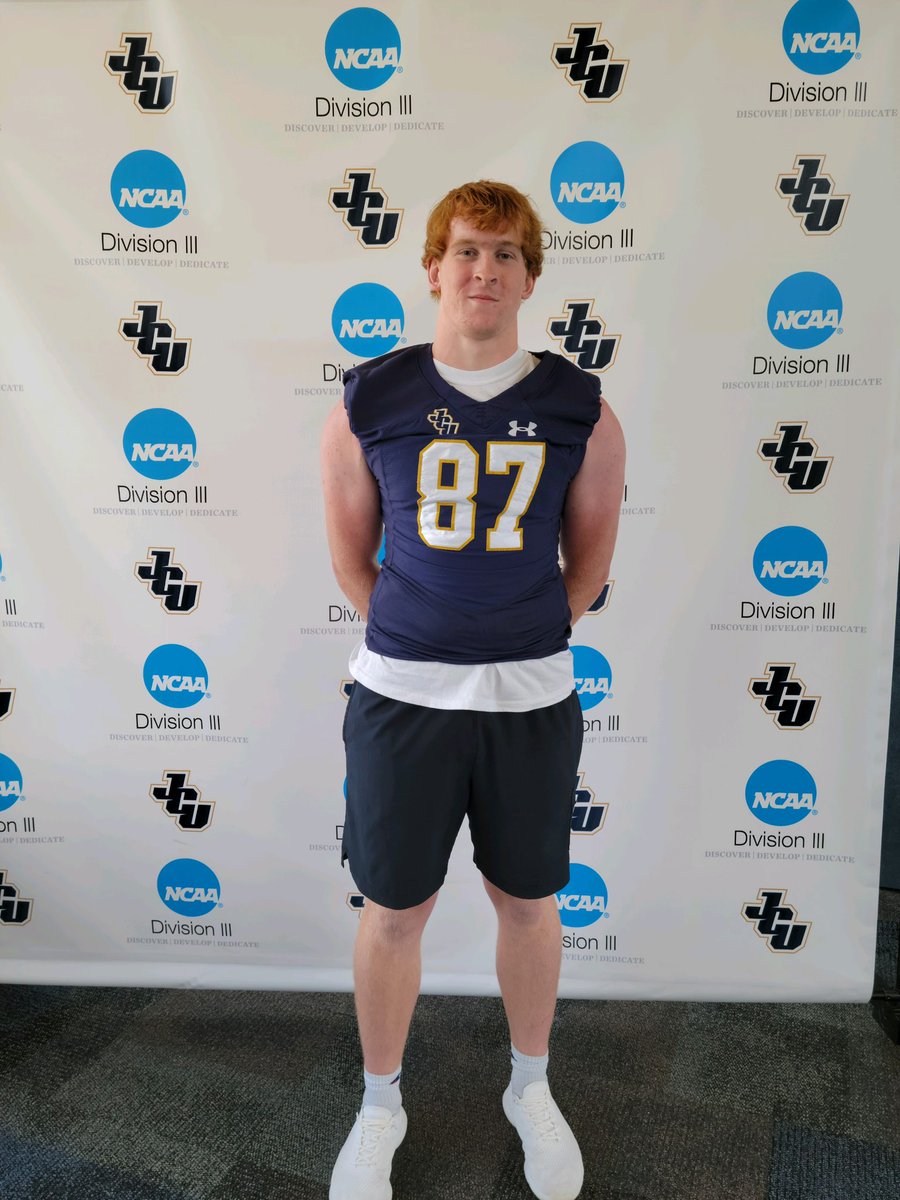 After an amazing visit with <a href="/Jeff_Behrman/">Jeff Behrman</a> and <a href="/CoachBracken/">Kevin Bracken</a> I am blessed to have received an offer from John Carroll University
<a href="/coachkostelnik/">Matt K</a> <a href="/DaleRodick/">Dale Rodick II</a> <a href="/CoachChad_T3/">Coach Chad</a> <a href="/ALFootballClub/">Avon Lake Football ⚓</a> @OhioNEBigSchool