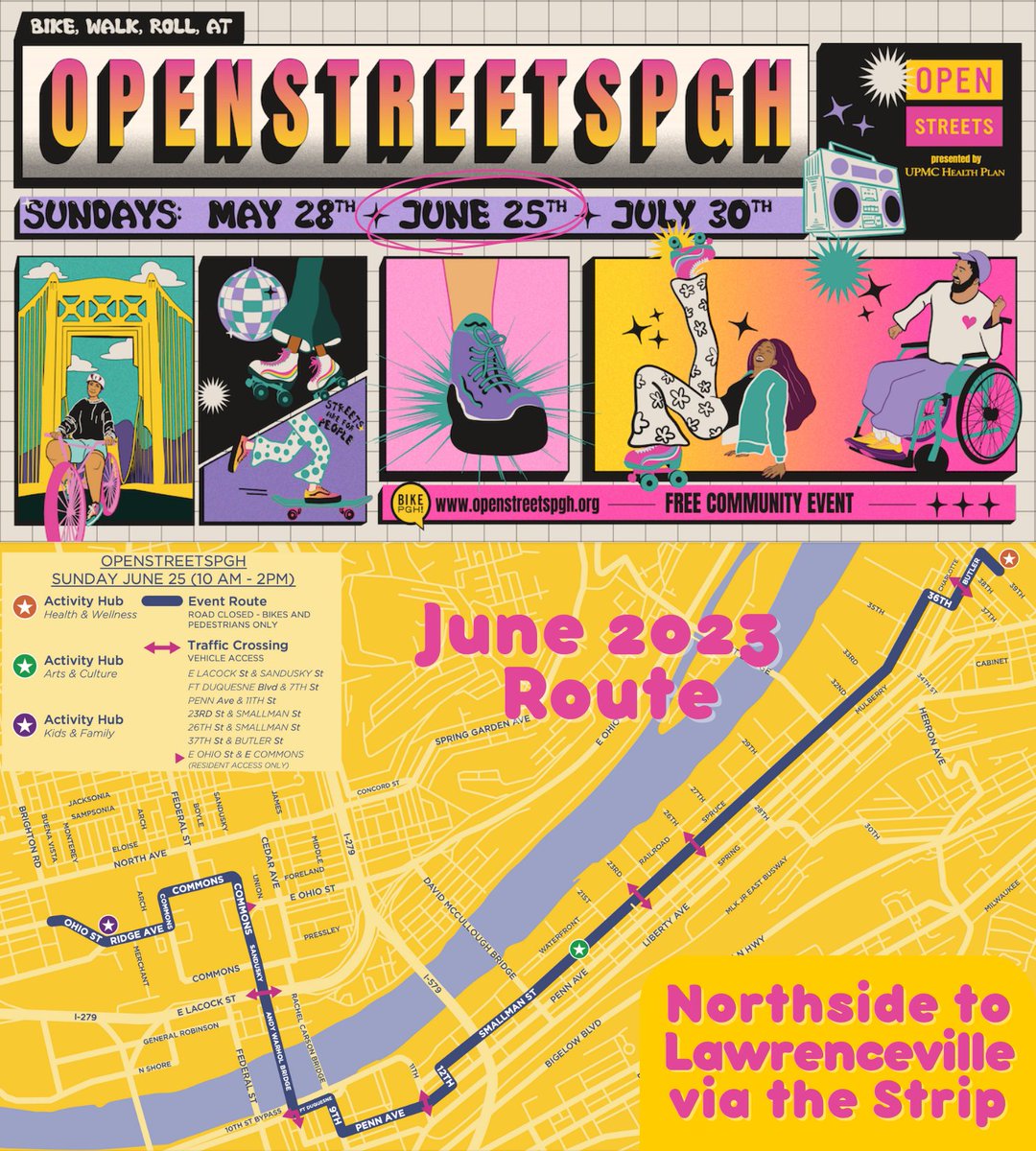 :: ✨THIS SUNDAY - JUNE 25 ✨ :: See what our neighborhoods could look like if more space was dedicated to people-focused transportation