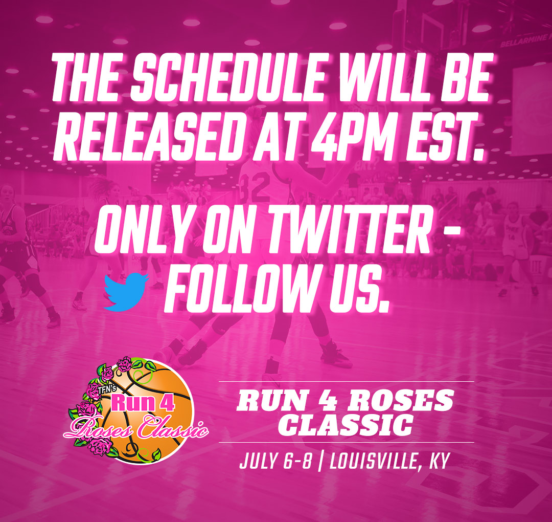 TFNsRun4Roses's tweet image. ⏳The official schedule for the Run 4 Roses Classic, from July 6th to 8th, will be unveiled exclusively here on Twitter today at 4 pm EST. 

🚨 FOLLOW US 🚨  to view!