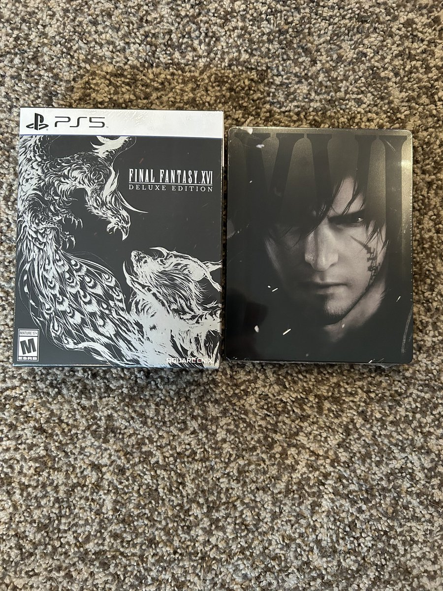 Tsmiffe's tweet photo. Ohhhh snap, Release day for Final Fantasy XVI! #ffxvi #squareenix #steelbook https://t.co/GYmNjrDQbC