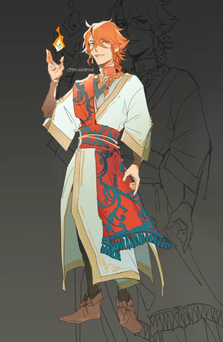 i've been itching to attempt a pandreo redesign / timeskip design for a while now #FEEngage