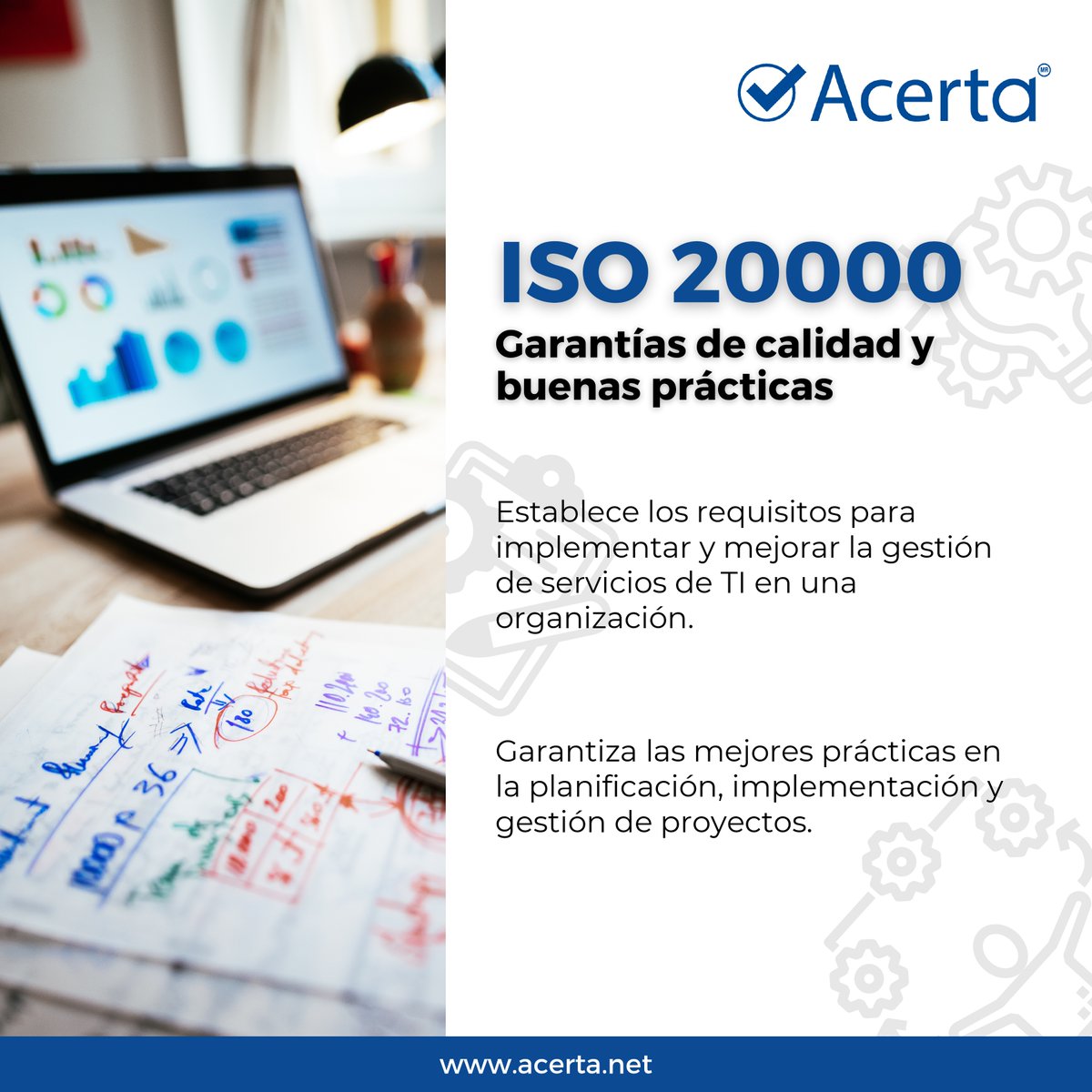 acertasocial's tweet photo. 📣 La norma #ISO20000 garantiza la calidad en la #gestióndeproyectos dentro de una organización.

💯 Permite que proveedores de soluciones tecnológicas como #Acerta avalen que siguen las mejores prácticas, con altos niveles de calidad.

📌 Conoce más: https://t.co/WYk1LRsDHZ https://t.co/5Kb5i7w4n5