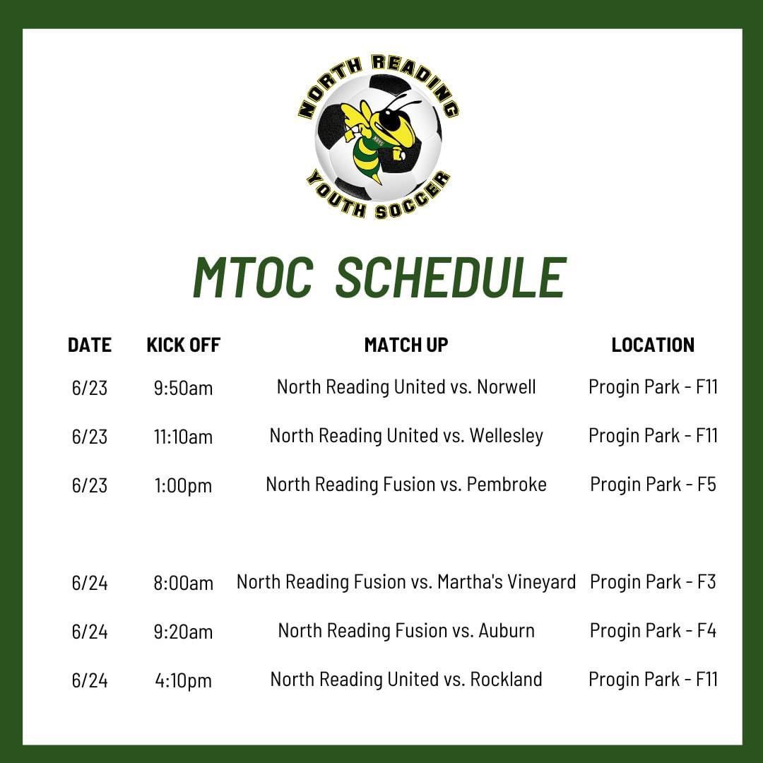 NRYSoccer's tweet photo. Congratulations to North Reading United - 7/8 Boys and North Reading Fusion - 9/10 Girls who will be representing North Reading and Essex County in the Massachusetts Tournament of Champions (MTOC). Good luck to all the players and coaches! #nrys #massyouthsoccer #mtoc #ecysa https://t.co/KU0Ud72qKE