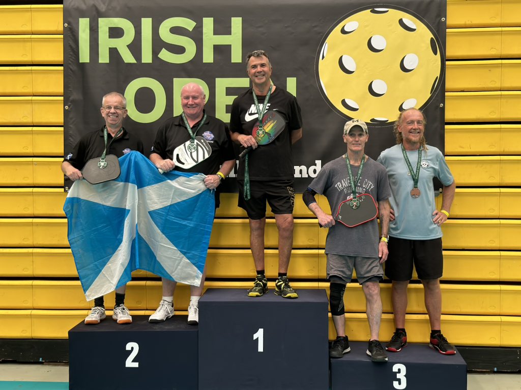 Day 1 at the Irish Open and it’s a gold and silver medal for our men’s doubles teams. Huge congratulations guys!👏💪🥇🥈

Men’s 55+ Open Doubles
Alastair &amp; Harry: Champions🏆 

Men’s 65+ 3.5 Doubles 
John &amp; Robert: Runners-up🥈