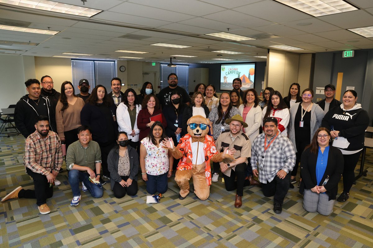 SMCHSA's tweet image. HSA took a break from intense #CalSAWS training to participate in a fun campfire event.  All 58 #CA Counties are migrating to this automated welfare eligibility system.  On July 3rd, @sanmateoco will go live with #CalSAWS.