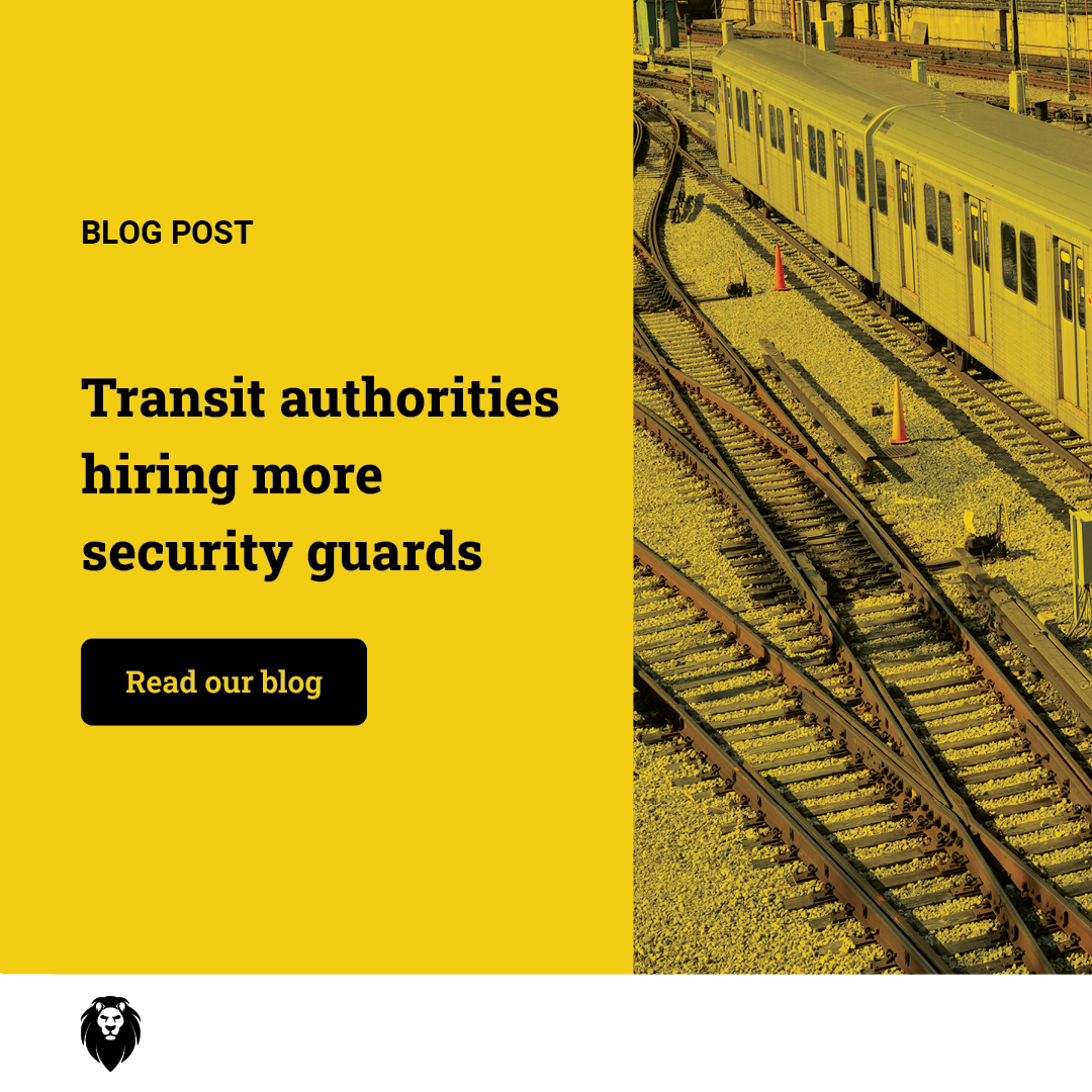 guard_training's tweet image. Discover how transit authorities across the country are ramping up their security efforts by hiring more security guards — which means more job opportunities for you! Read the blog here: bit.ly/3qT51AB

#securityjobs #securityguard #transitsecurity