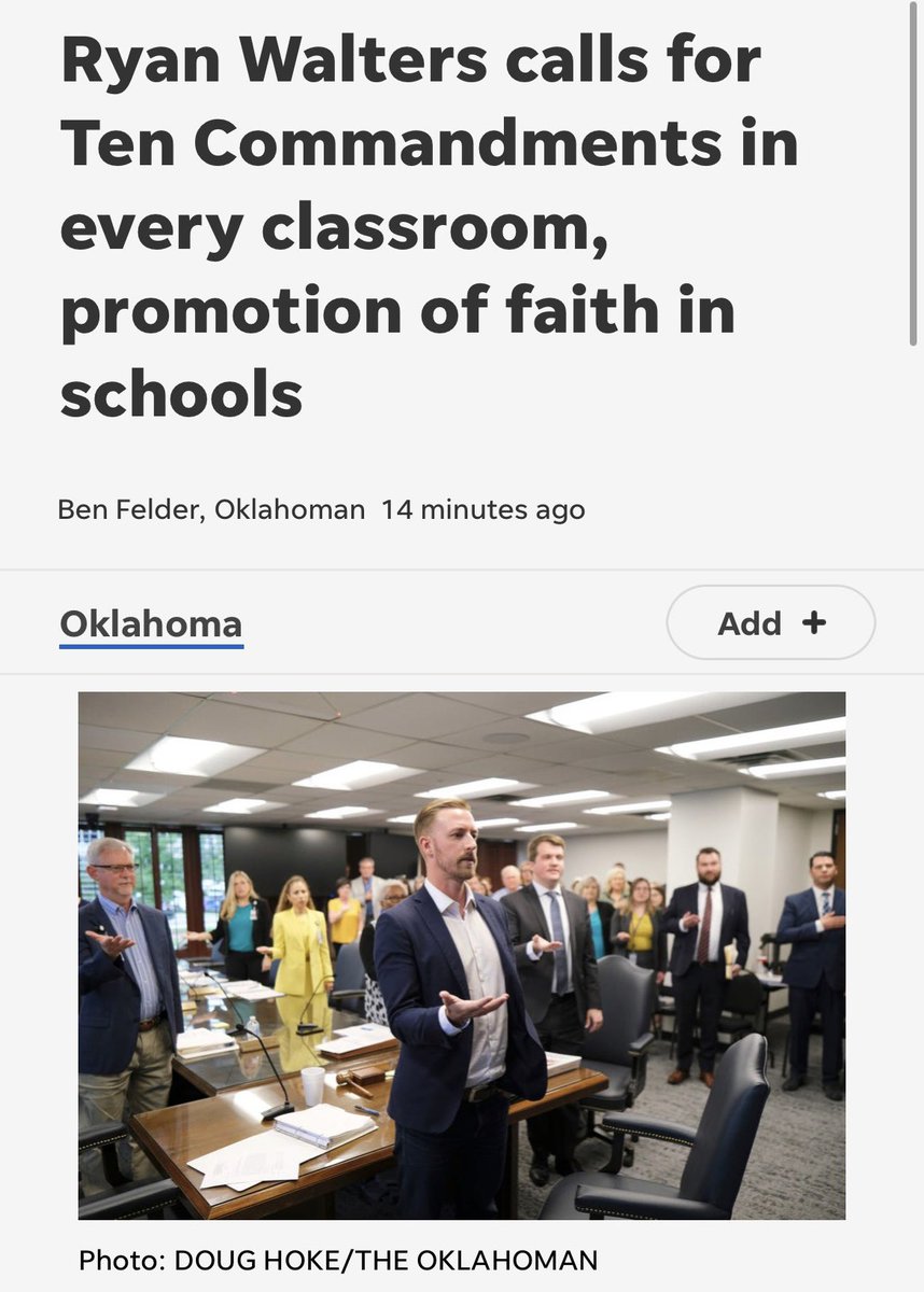 Ryan Walters is using divisive, ideological decisions to distract from his incompetence in running the state department of education, especially in light of the upcoming GEER audit. Our schools need resources, not religious posters. Oklahoma is a diverse state, and our…