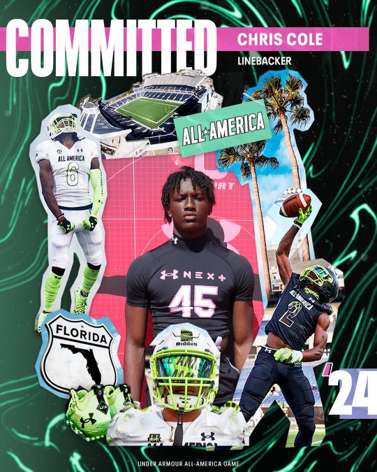 Chris_Cole3's tweet photo. COMMITTED ‼️See you there 🏝️ 
@DemetricDWarren 
@UANextFootball 
@TheUCReport 
@dhglover 
@TomLuginbill 
@CraigHaubert https://t.co/wQRGZJmUFS