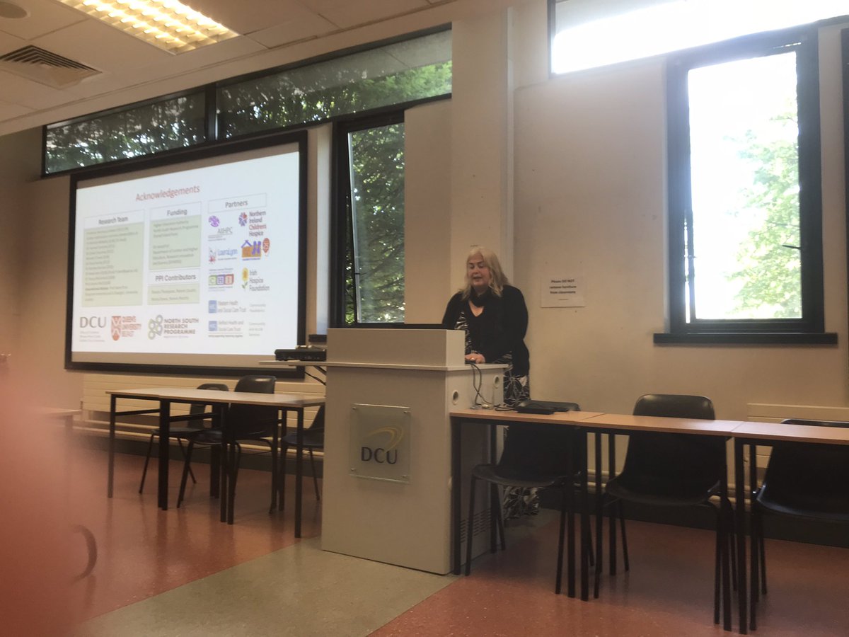 VLambertDCU's tweet photo. @kerr03 presenting on behalf of the all-island #CODECIDE team on an integrative review on decision-making around place of end-of-life care for children, young people and their families #IFNC16 @DCUSNPCH @DCUFSH @DCU @QUBelfast @hea_irl https://t.co/7y9S1kAtnn