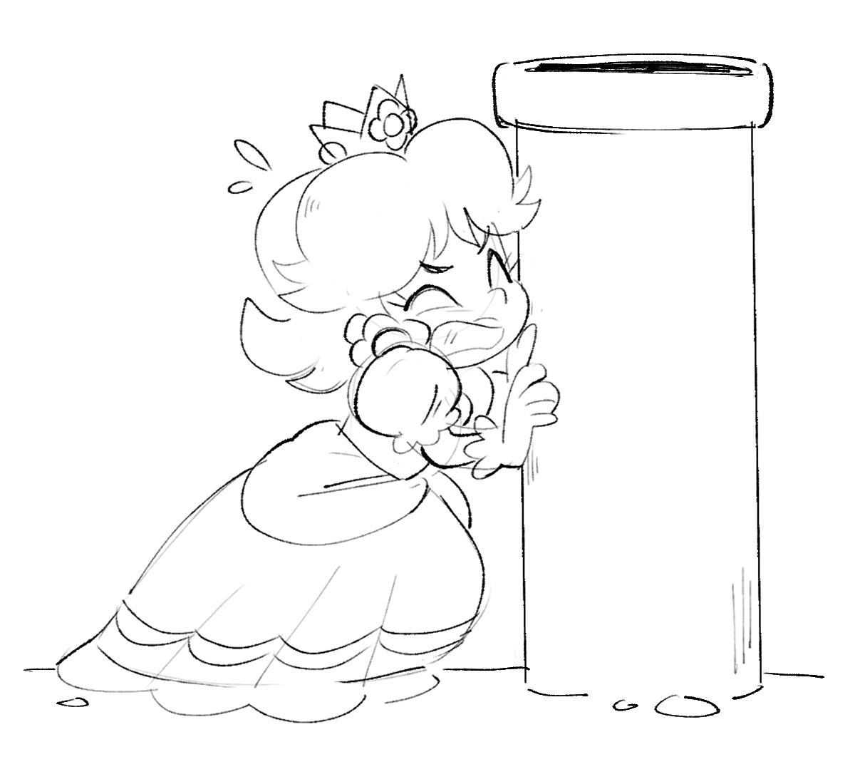 i'm literally never going to shut up about daisy being in smb wonder aaughguuagh some warm up doodles 🌼