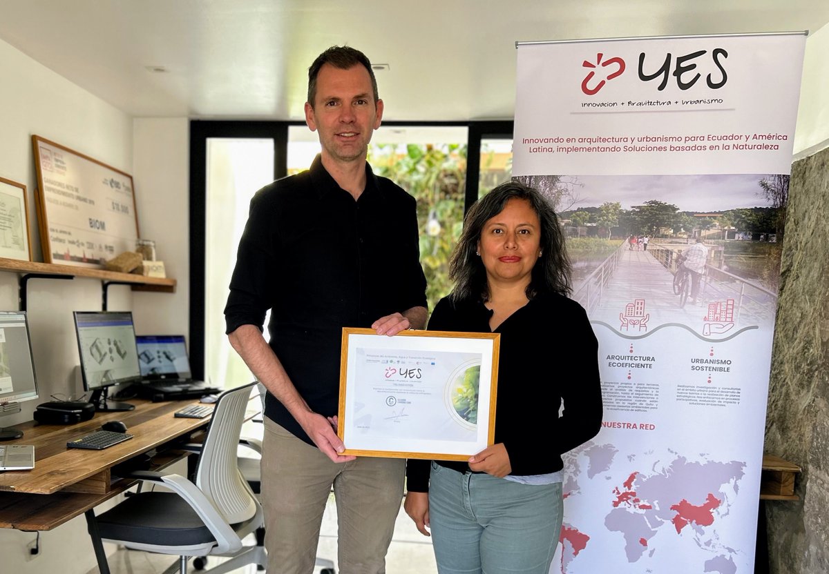 YES Innovation (@yesinnovation1) on Twitter photo YES Innovation begins its journey towards lowering its #carbonfootprint as a company, with its affiliation to the #EcuadorCarbonoCero programme implemented by the <a href="/Ambiente_Ec/">Min. de Ambiente, Agua y Transición Ecológica</a>
of Ecuador. YES Innovation begins its journey towards lowering its #carbonfootprint as a company, with its affiliation to the #EcuadorCarbonoCero programme implemented by the <a href="/Ambiente_Ec/">Min. de Ambiente, Agua y Transición Ecológica</a>
of Ecuador.
