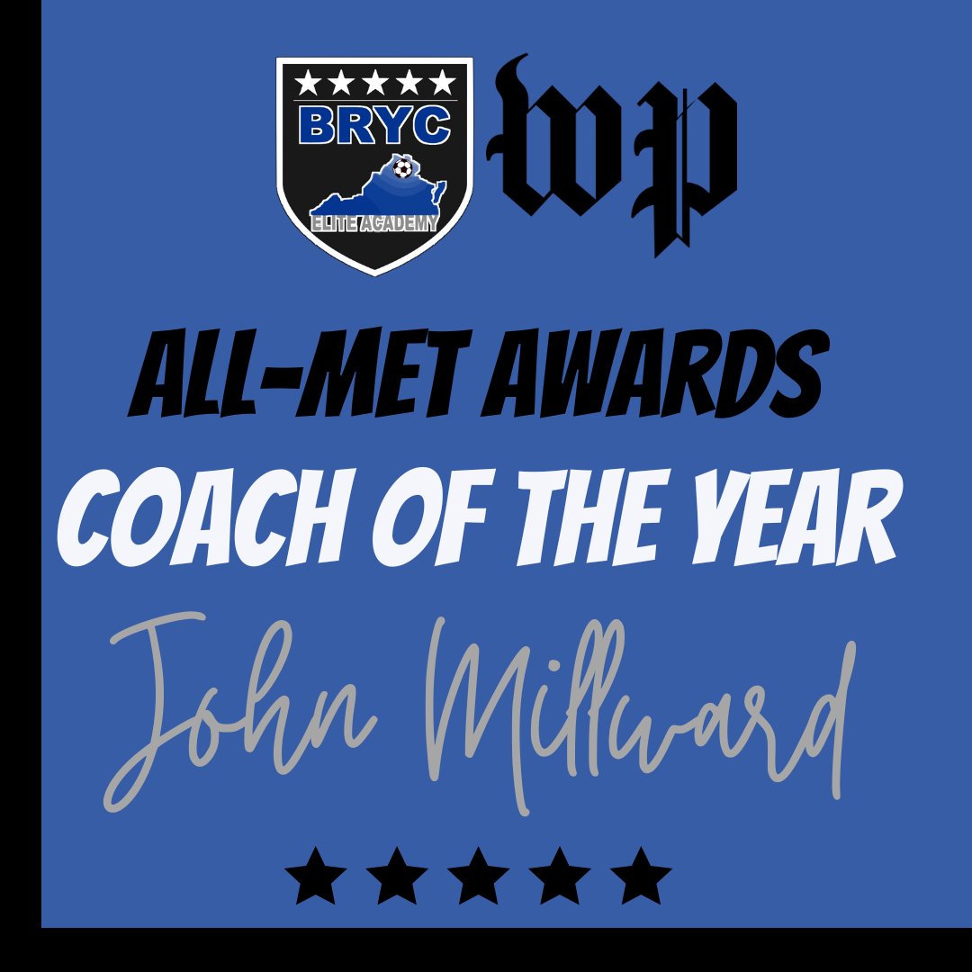 BRYCElite (@brycelite) on Twitter photo Congratulations 📷 📷 📷 to BRYC's Coach John Millward for being awarded <a href="/washingtonpost/">The Washington Post</a> All-Met Coach of the Year '23 (again)! This is his SECOND time being called out by the WaPo for his passion and commitment to youth soccer. We are proud you are part of our BRYC Family! 📷 Congratulations 📷 📷 📷 to BRYC's Coach John Millward for being awarded <a href="/washingtonpost/">The Washington Post</a> All-Met Coach of the Year '23 (again)! This is his SECOND time being called out by the WaPo for his passion and commitment to youth soccer. We are proud you are part of our BRYC Family! 📷