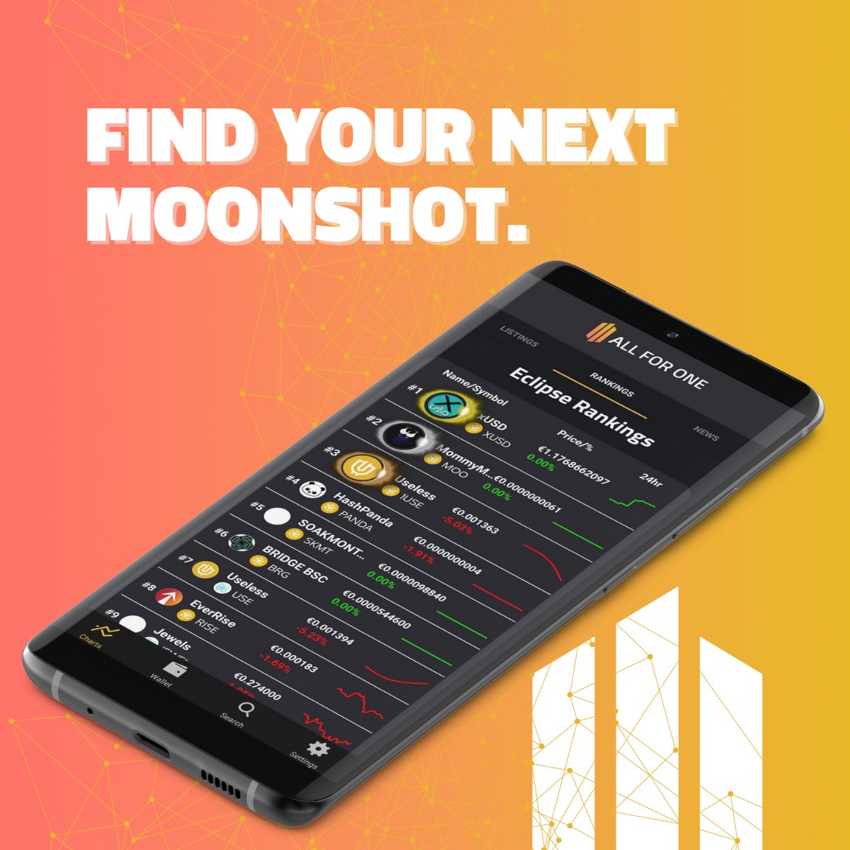 AppAllForOne's tweet image. Eclipse on AllForOne is the platform where your voice matters. Vote for your favorite projects and be part of the decentralized rankings revolution. #Eclipse #crypto #rankings