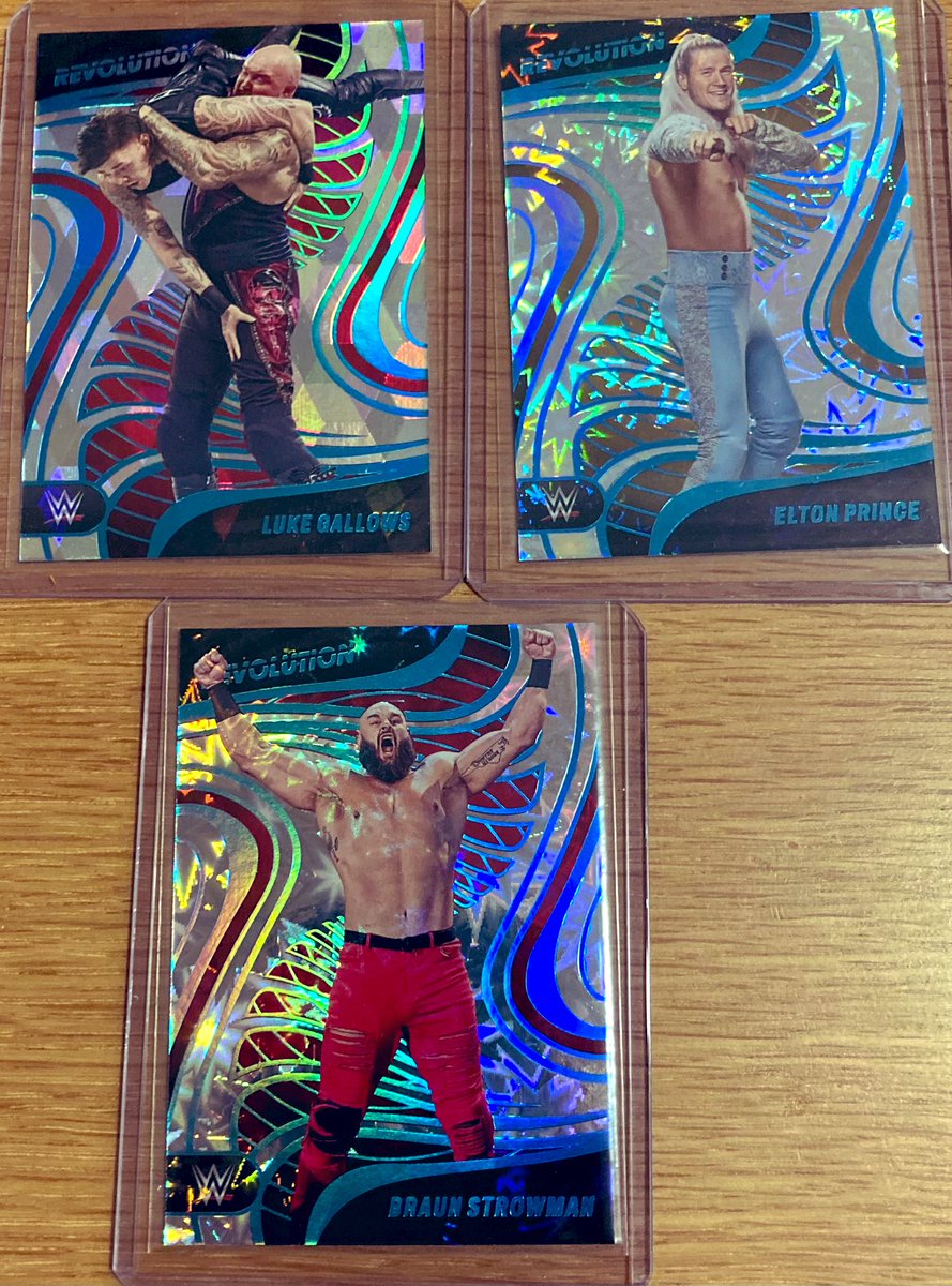 2023 Panini WWE Revolution

Luke Gallows /49 Cubic 

Elton Prince /199 Impact 

Braun Strowman /199 Impact 

#LukeGallows 
#EltonPrince 
#BraunStrowman