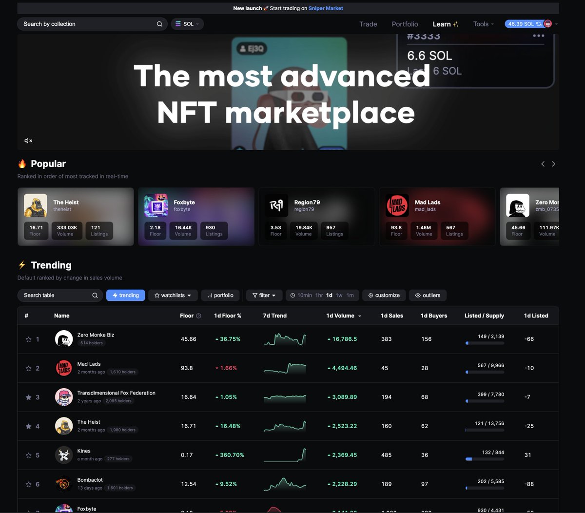solsniperxyz's tweet photo. Tell me you're CRACKED without telling me you're CRACKED 😱

We just rewrote our entire site infrastructure🤯

Now experience 2x faster loading speeds on the most advanced NFT marketplace⚡️ https://t.co/SEmAToP0Bc