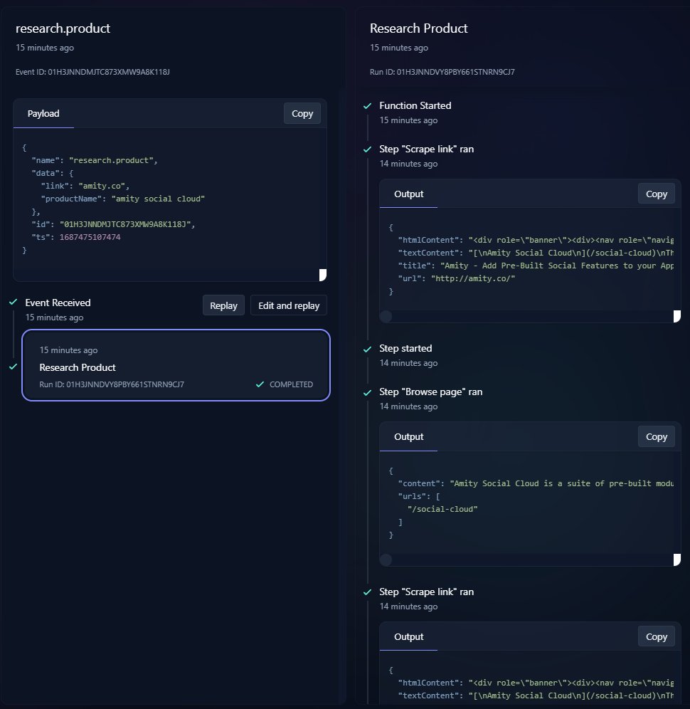 For anyone who is building multi-step AI agents (e.g AutoGPT type systems), I highly recommend building it on top of a job queue orchestration framework like @inngest, the traceability these things provide out of the box is super useful, plus you get timeouts & retries for free.