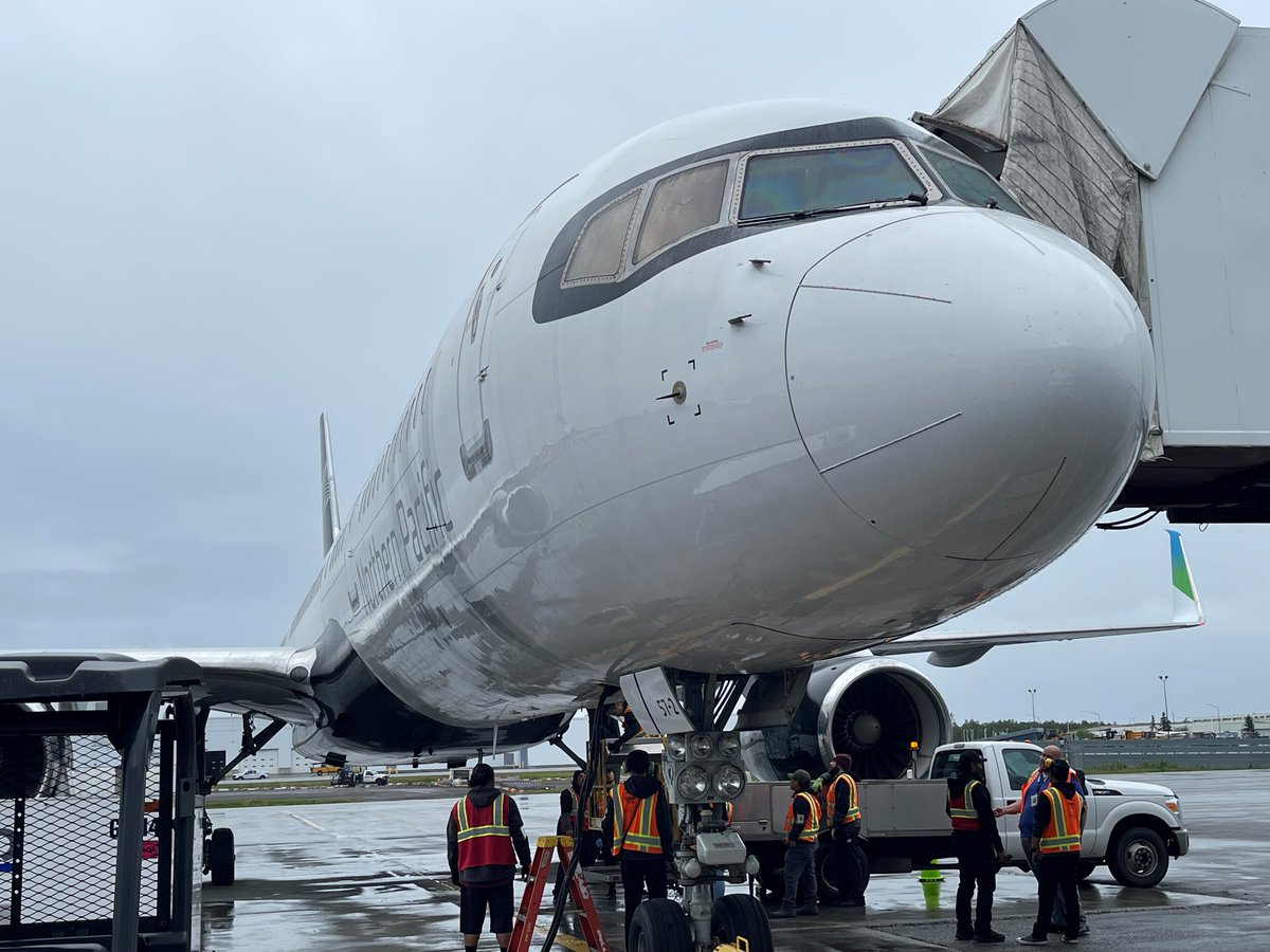 RobLMcKinney's tweet photo. What a great day for Northern Pacific Airways!  This is our second proving run flight!  I could not have been more proud than when I heard Anchorage tower say, "RavnFlight 8813 Heavy, cleared for takeoff! https://t.co/6UDAdlmoJR