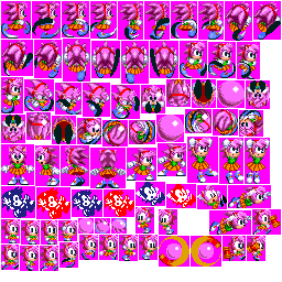 Sonic Origins Plus - Amy Sprites Recreations V2 by MarioYT21 on