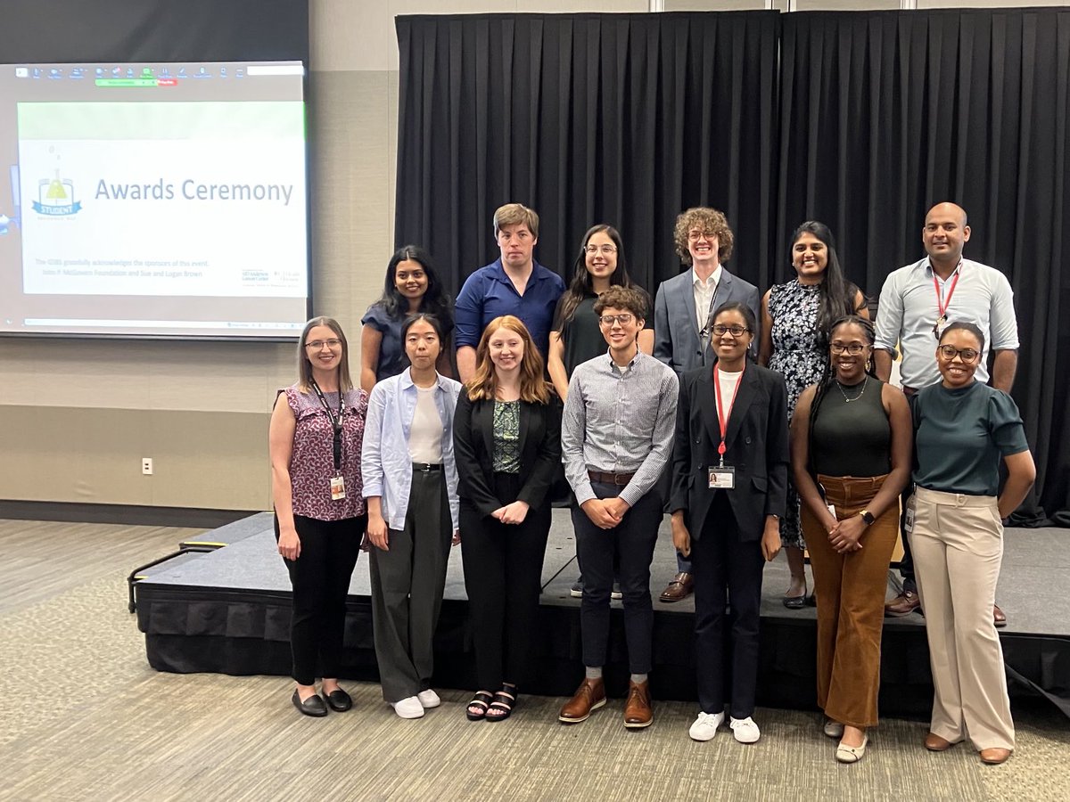 Just a few of our talented ⁦@MDA_UTHGrad⁩ students at Graduate Student Research Day. Congratulations to all our award winners! #WeAreGSBS #endcancer