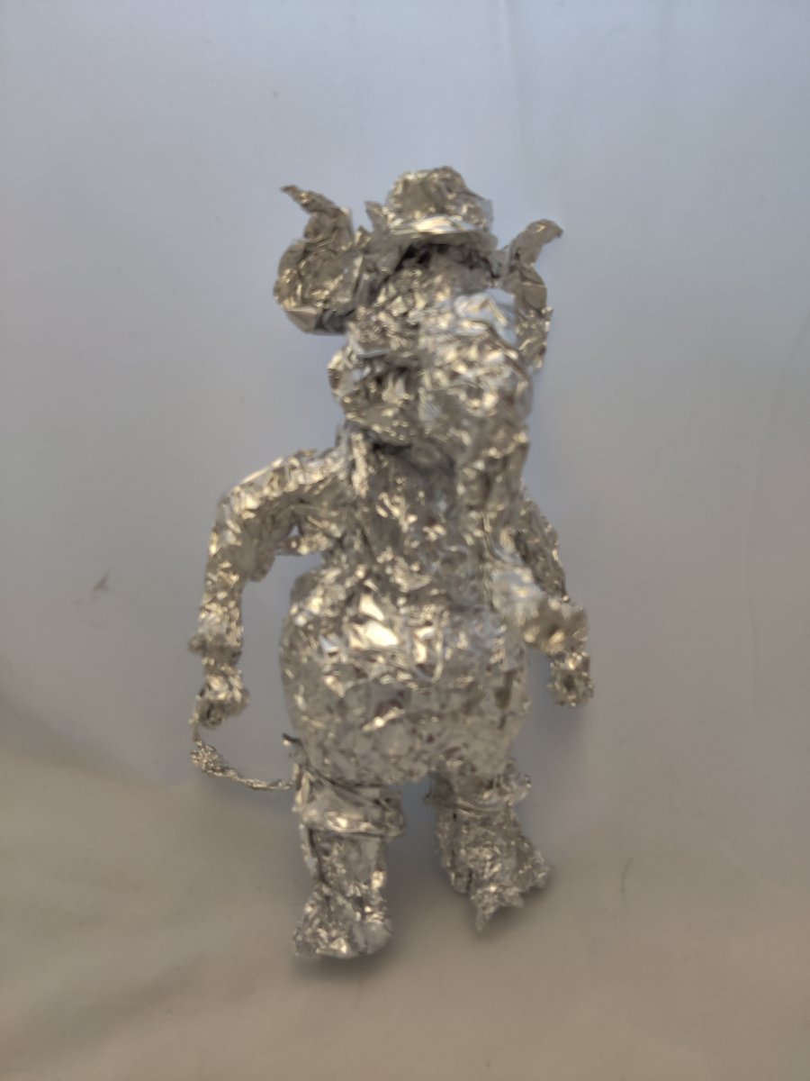 Elephant Mario from Super Mario Wonder - Aluminum Foil Sculpture
#foil #sculpture #art #fanart #elephantmario #elephant #mario #supermariobros #supermariowonder #videogame #videogames #videogamefanart #nintendo #nintendofanart #nintendoart