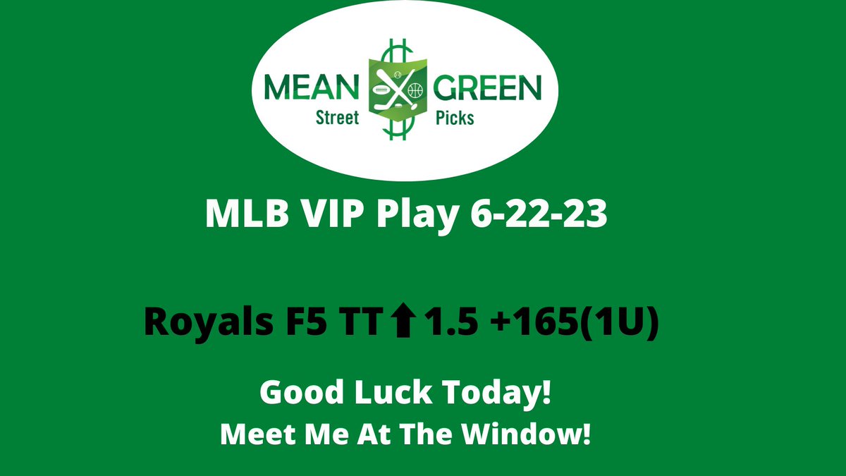 Boom! Cash that ticket! Meet me at the window Fam #MLB #meangreenvip #handicapper #sportsbetting 💰⚾️💪🔥