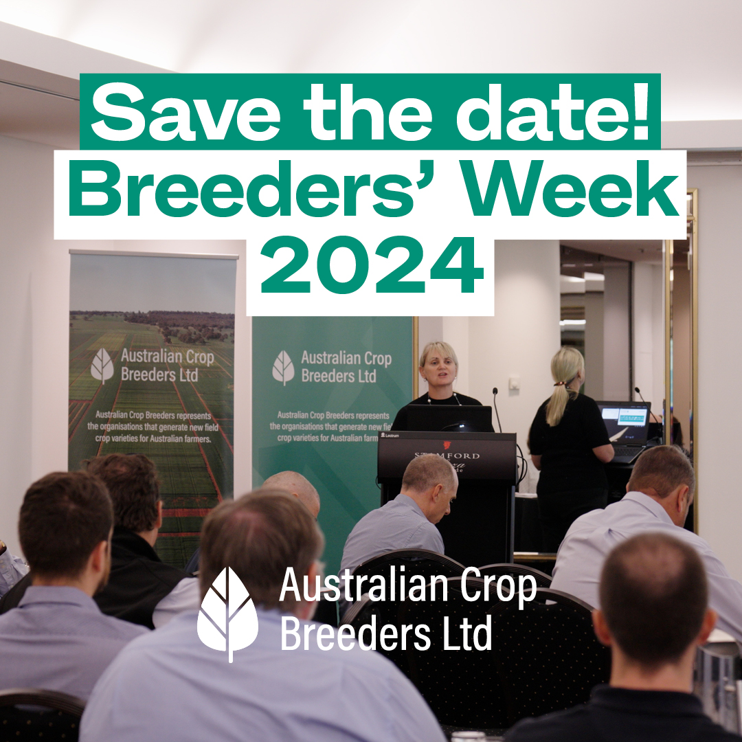Mark it in your diary!
Join your crop breeding colleagues in Adelaide from 4-8 March next year for ACB Breeders’ Week 2024.
More details to come.
#BreedersWeek