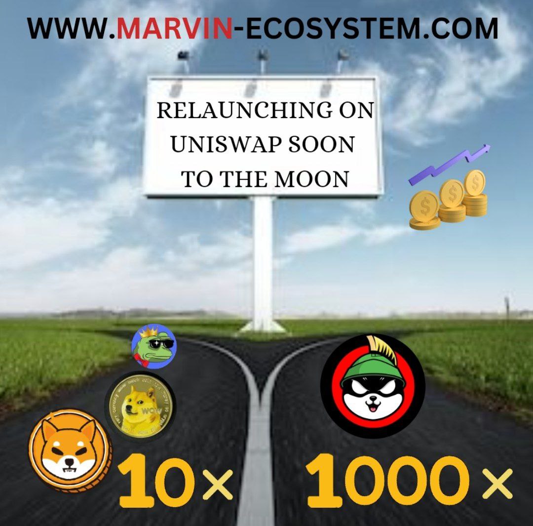 $Marvin is in a rich pool of liquidity that can sustain large transactions so worry! 

marvin-ecosystem.com
💠
#shiba
#Metaverse
#memetoken
#game
#Ethereum