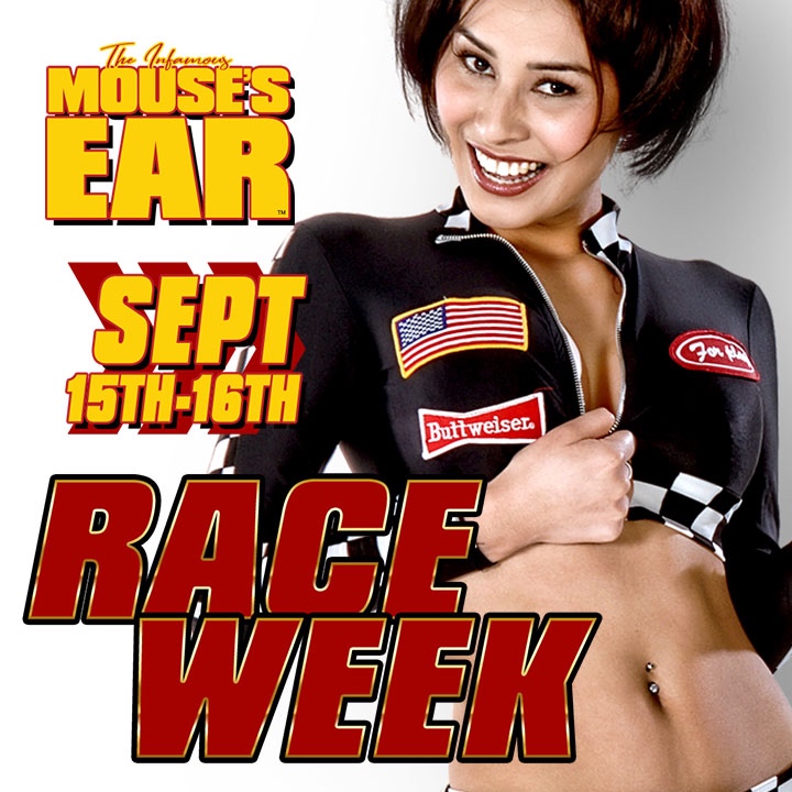 🏁September 15-16🏎️
Fast Cars, Faster Women! 
Stop by before you head to the track or get here when the races wrap up for the HOTTEST afterparty in East TN!!
6pm - 5am ALL WEEKEND!
.
.
.
#Raceweek #Bristol #racecar #Nascar #Afterparty #MousesEar #JohnsonCity