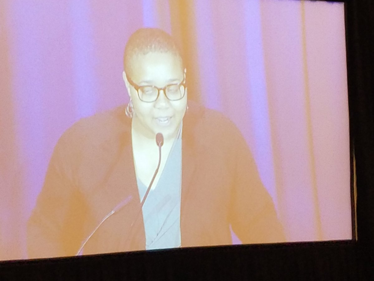 Emily Knox, Obelor Award winner for writing on Intellectual Freedom. Great work, Emily!