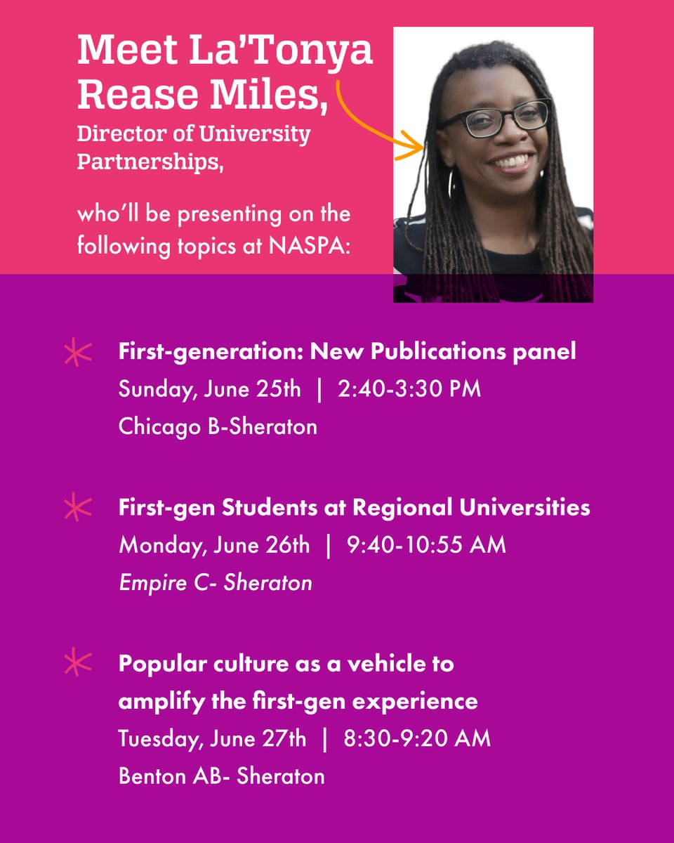 This is where I'll be at NASPA's SSHE conference this weekend.  Who's meeting me in Kansas City? #SSHE23 #firstgen