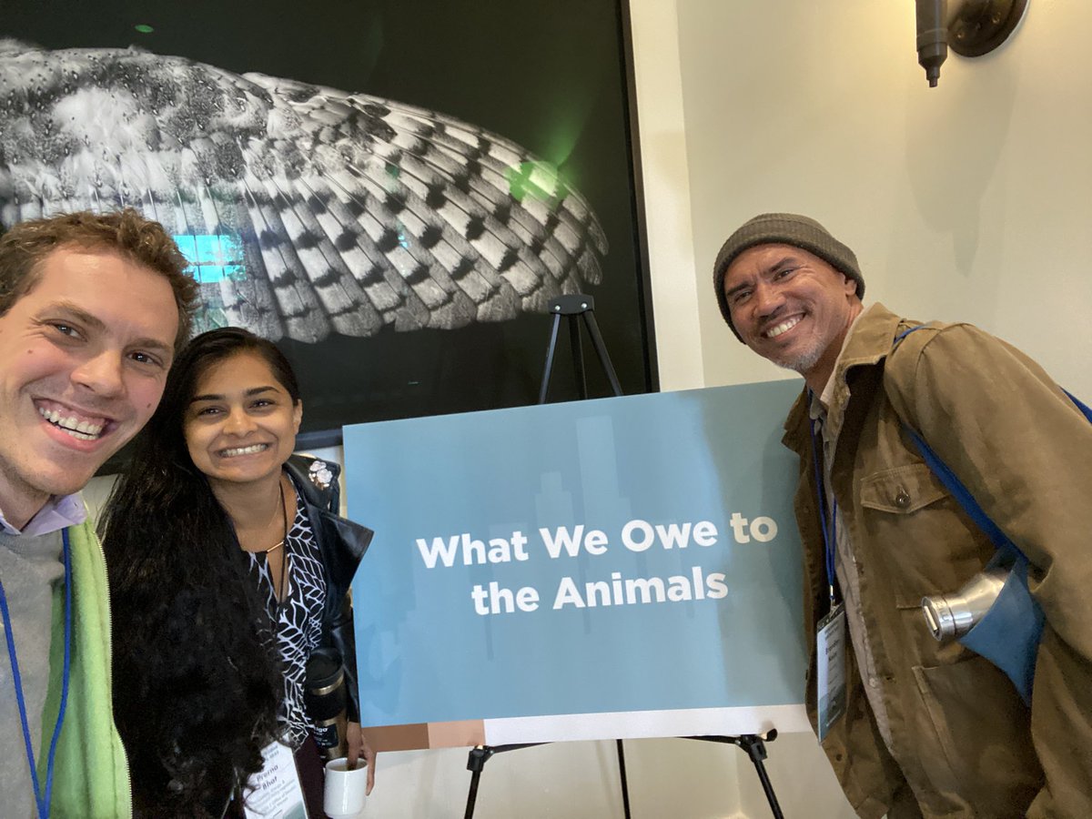 We owe animals quite a lot. I had a great time speaking at the @TheBTI conference and seeing old and new friends. Thanks for all that you do, @9brandon and @Prerna1012! H/T @alexjmssmith @TedNordhaus @atrembath—congrats to you all and your entire team on a wonderful event.