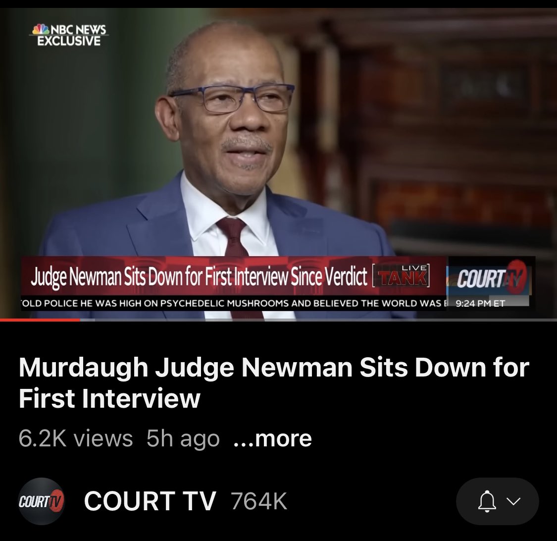 Everyone deserves a Judge Newman in their life.

Even if it’s from thousands of miles away.

youtu.be/iRNe3Tjf05o

#JudgeNewman #murdaugh #murdaughtrial #Titan #SouthCarolina