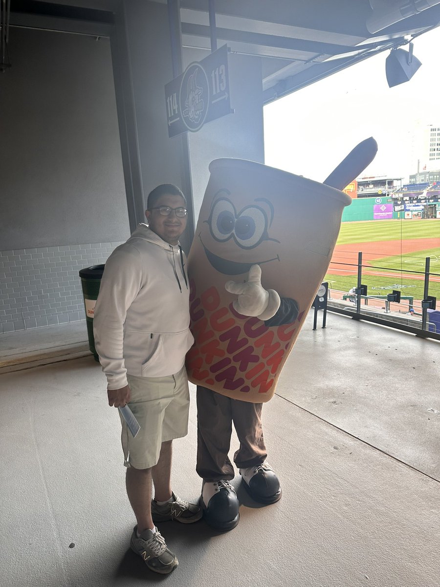 My best friend at Yard Goats Game! #NoGutsNoGlory