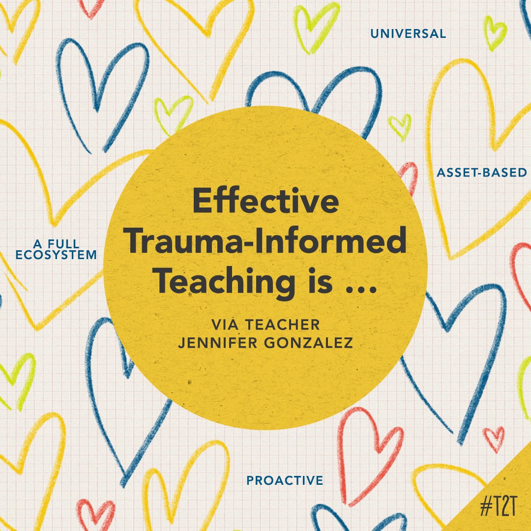 "In the same way that trauma-informed teaching doesn’t have a single agreed-upon definition, it may also look different in practice, depending on where you look," says educator <a href="/AlexSVenet/">Alex Shevrin Venet</a>. Learn more in her interview with <a href="/cultofpedagogy/">Cult of Pedagogy</a>: cultofpedagogy.com/trauma-informe…