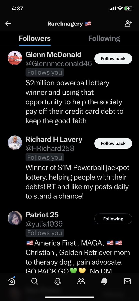 It’s amazing how many PowerBall winners there are and want to give me money. Does anyone really fall for this?
I guess there are a lot of Dems on the site. https://t.co/kPXAZLDiKr