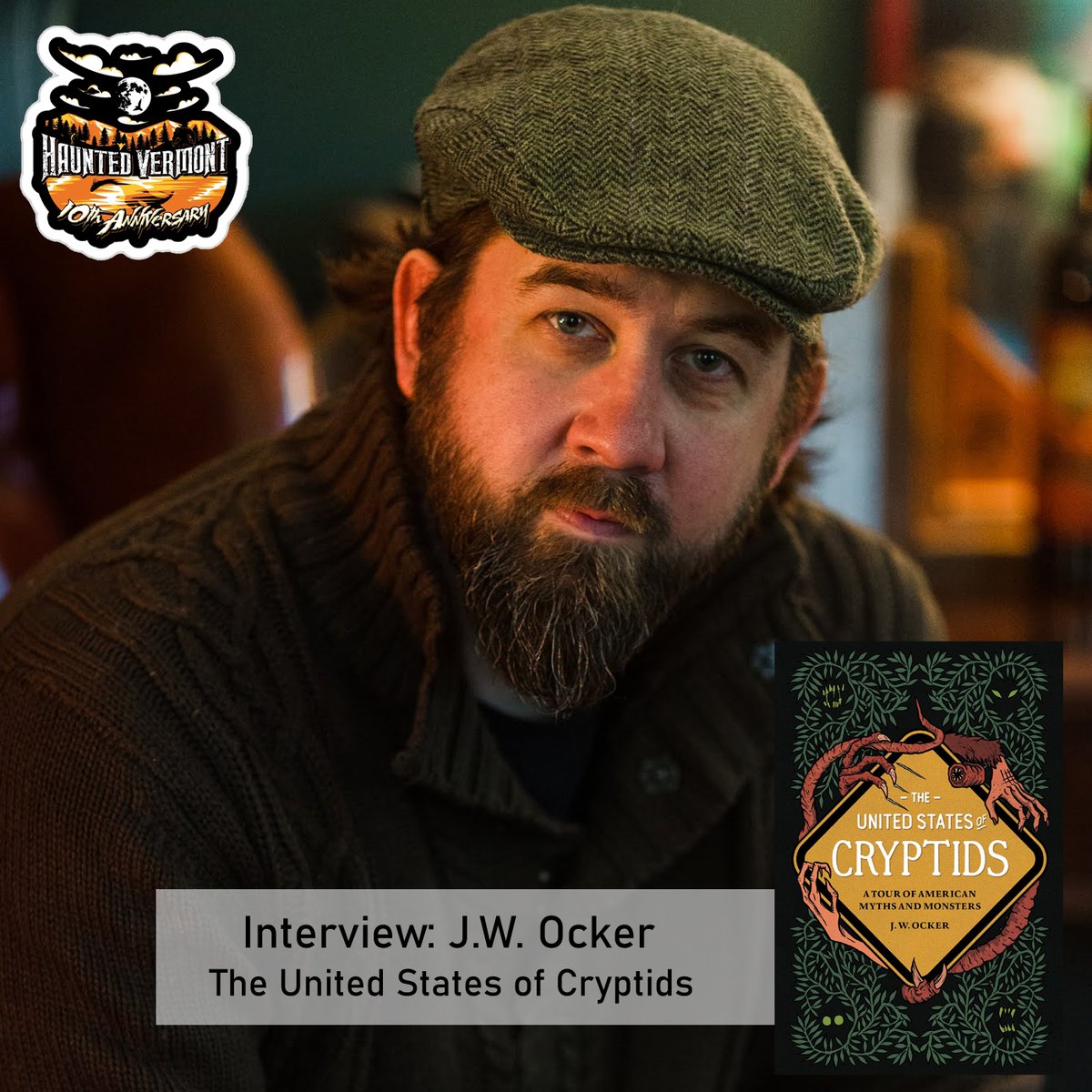Paul chats with J.W. Ocker (<a href="/jwocker/">J.W. Ocker</a>) about his latest book, The United States of Cryptids. Listen from our website below, or on your podcast platform of choice.

#HauntedVermont #JWOcker #UnitedStatesofCryptids #Podcast #OddThingsIveSeen

Listen Here: hauntedvermont.org/2023/06/21/int…