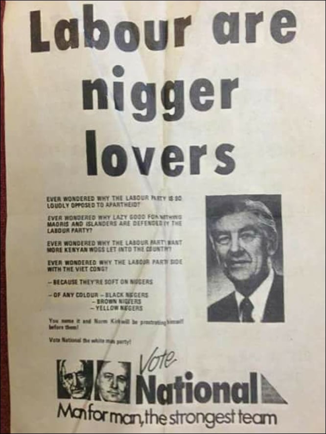 wow--National party campaign poster from 1972---surely this cannot be real

did a google search using 
'nz national party campaign poster 1972'