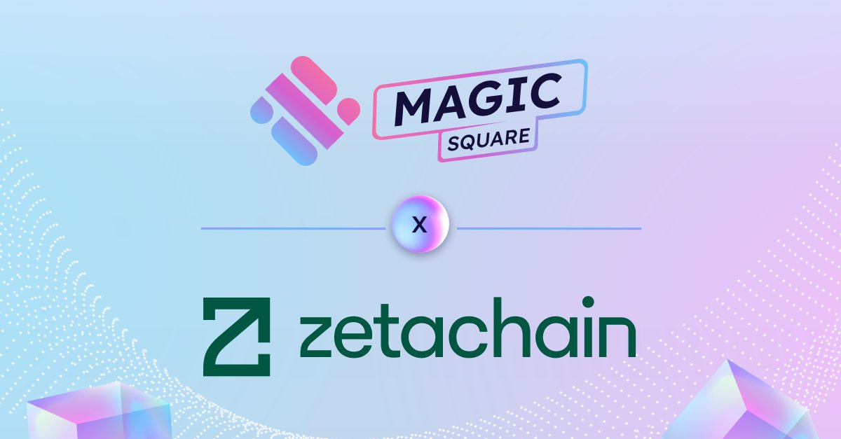 ✨ @MagicSquareio partners with @zetablockchain ✨ #ZetaChain enables devs to build and deploy apps that work across all chains, from a single place 🔽 VISIT zetachain.com #SCN1 $ZETA