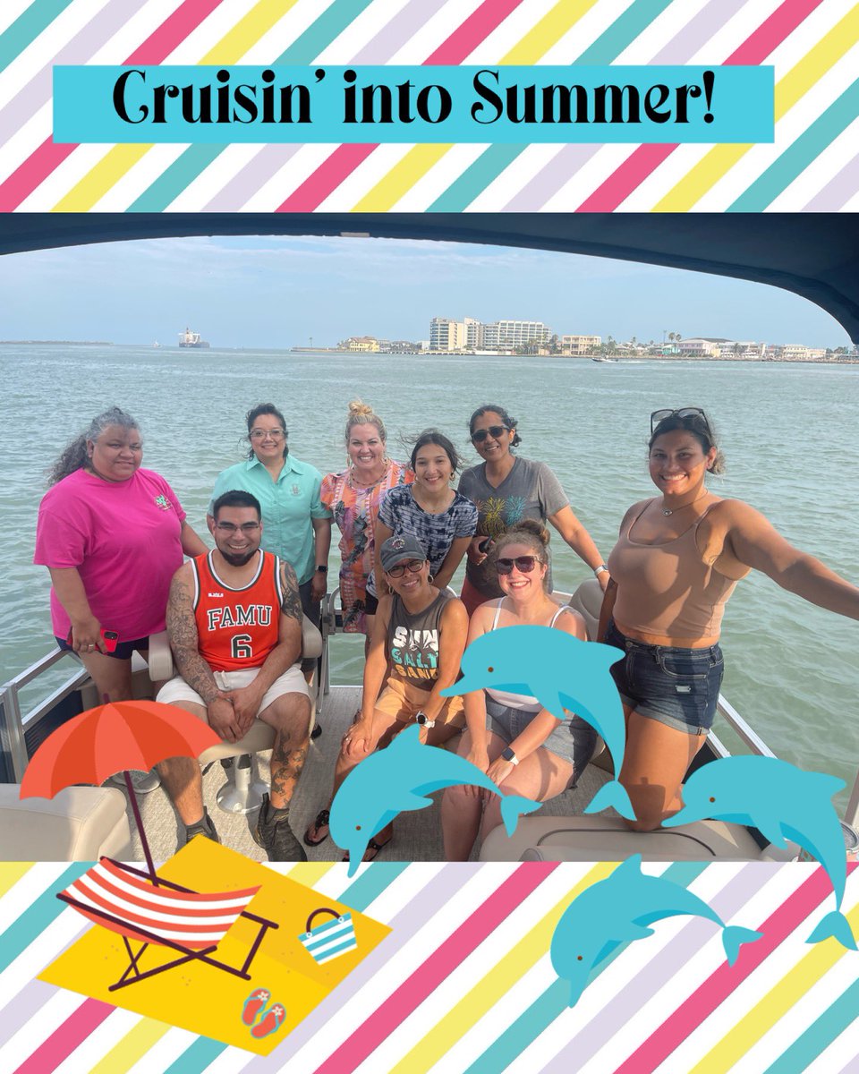 Summer school staff ended the last day on the water! #dolphinwatching #TaftPride