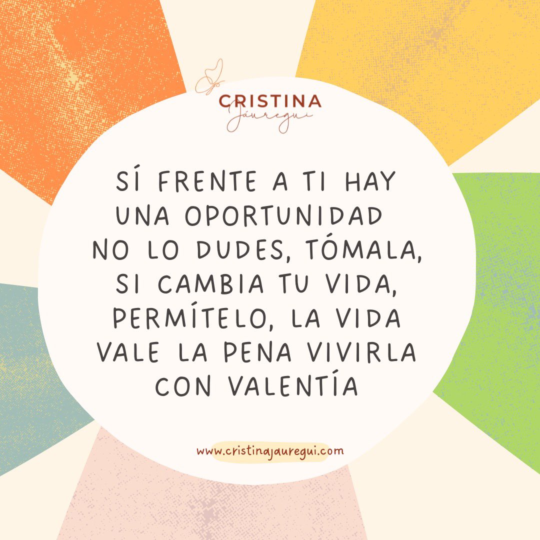 CrisJauregui_'s tweet photo. Muchas veces estamos frente a una nueva aventura y el miedo nos paraliza, pero puede ser una gran oportunidad. #cristinajáuregui🦋 #terapia #terapiaindividual #terapiaonline #pareja #familia #humanista #elartedeserfeliz🦋
@dialogosenconfianza  @canalonce @canaloncetv https://t.co/djlC8Jmtya
