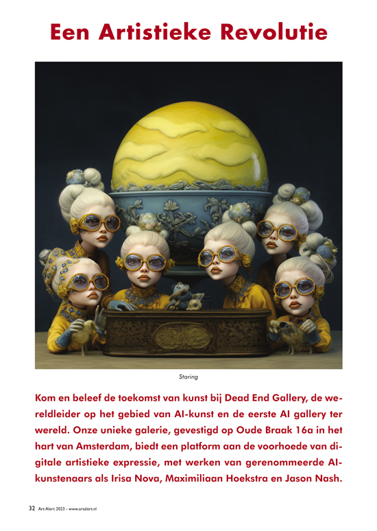 artalert1's tweet photo. AMSTERDAM https://t.co/wEP441cTKZ
ZA 24/6
Opening
Dead End AI Gallery
Matthias Oostrik
Oude Braak 16A, 1012 PS Amsterdam
tel 06 33677773
https://t.co/55aZScDe9f
ma t/m za 12-18 uur
t/m 30 aug. https://t.co/RjIj04az8F
