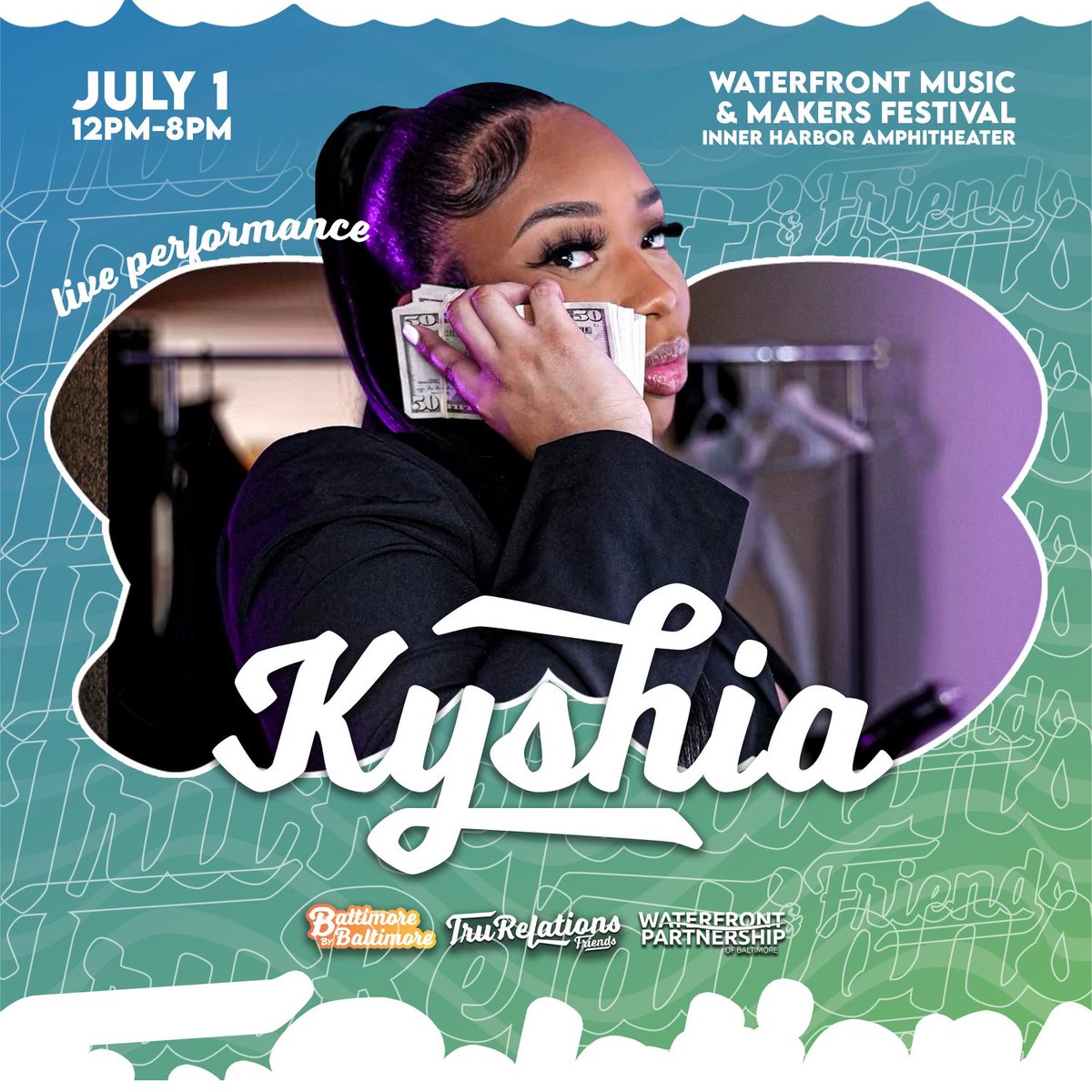 Kyshia_'s tweet photo. I’ll be performing live at the inner harbor next weekend pop out! 🔥🔥🔥 https://t.co/p0fixOfUCd