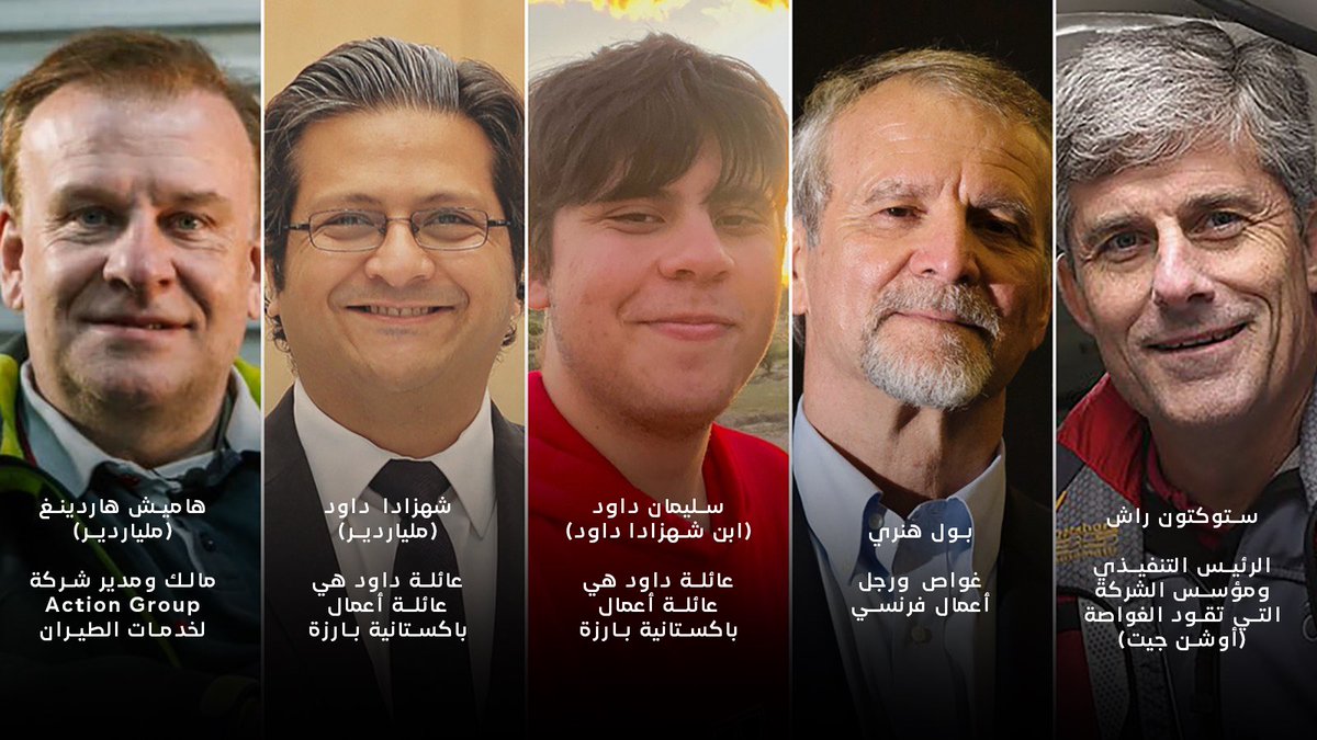 HanthlPro's tweet photo. خفر السواحل الأمريكي يٌعلن في المؤتمر الصحفي الآن

العثور على حطام الغواصة المفقودة، وكان الحادث على الأرجح "انفجارًا من ضغط الماء" أدى إلى وفاة جميع الركاب الخمسة الذين كانوا على متن الغواصة https://t.co/iTTAxa4cSF