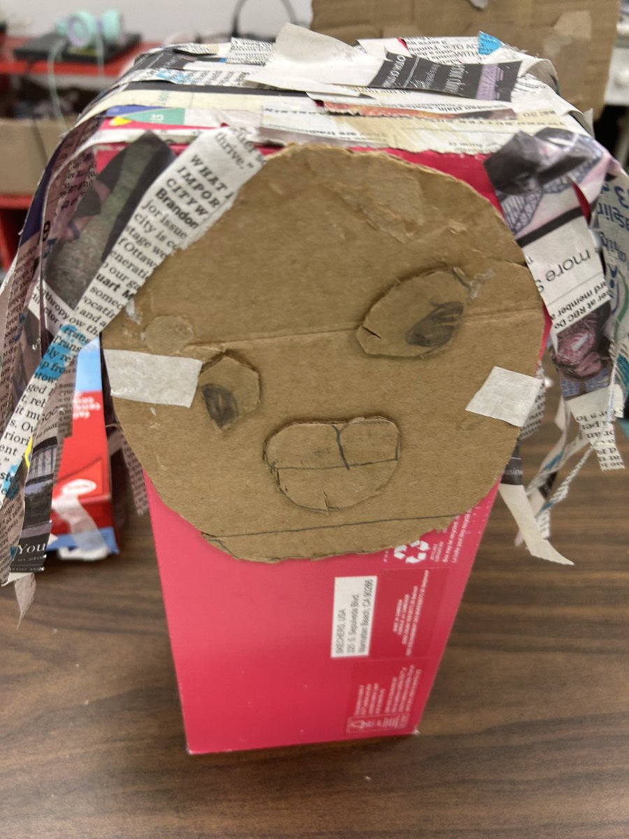 MsKeyota's tweet image. The magical world of creating characters out of recycled cardboard boxes. Tomorrow we will write our narrative stories based on these creations. #OcsbSteam #cardboardboxes #OcsbArts #BeCorpus @CorpusOCSB @ParentsCorpus @OttCatholicSB