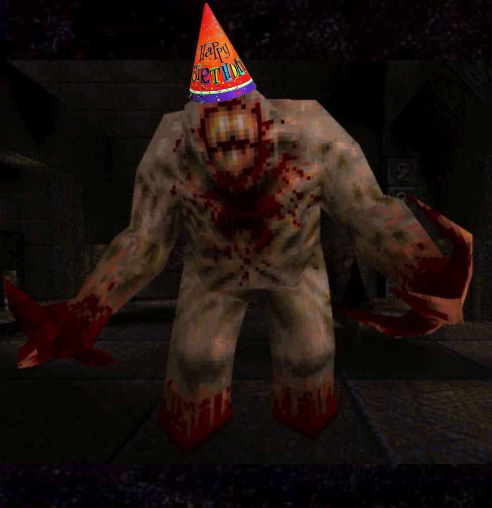 Happy 27th birthday, Quake! I am so proud of how this game turned out, even if it was different than we intended. Check out the cover of the Oct 95 PC Gamer which features Quake’s Hammer to see just how different. DOOM Guy chronicles every last moment of its development. I hope