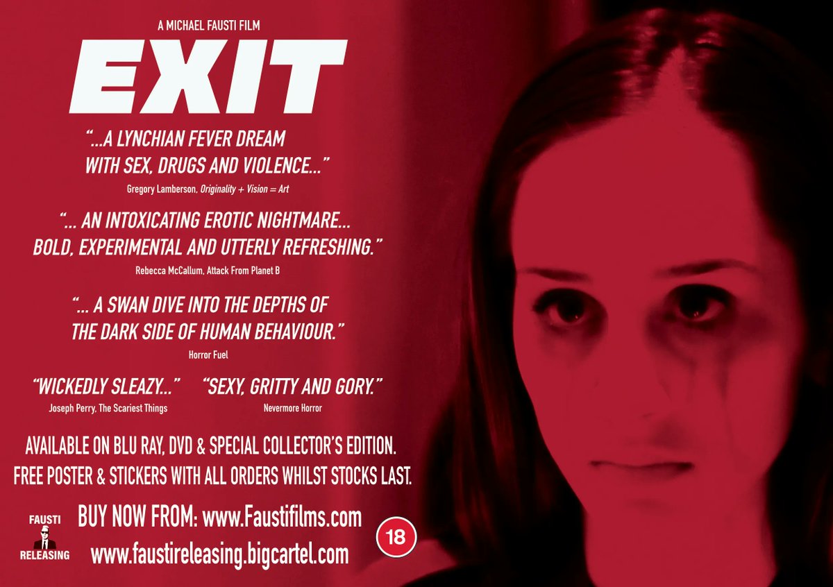 Catch EXIT now… #Streaming world Wide 😁

Amazon UK: buff.ly/39ZlcnG

Tubi: buff.ly/3wOOfBX

#SupportIndieFilm #Indiefilm #indiefilmmaker #horror #Horrorfilm
#filmfestival #indiefilms #indiefilmmakers #indiefilm #Film #horrorfan #LoveHorror #films #featurefilm