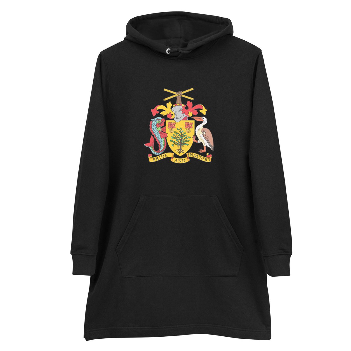 Excited to share the latest addition to my #etsy shop: Barbados court of arms Hoodie dress etsy.me/44bmpPo #barbados #bajan #reggae #soca #giftformom #giftforher #giftforwife #weddinggift #babyshower
