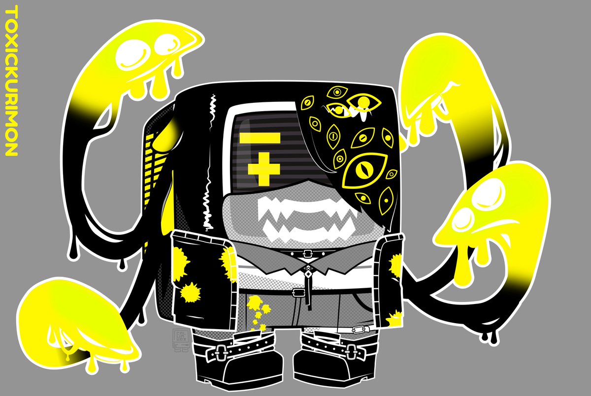 Next up in the Vtuber Cosplay Fanart series is <a href="/ToxicKurimon/">Toxic 💛🐙【PRISMOON】</a> from Prison Moon Studio. Enjoyed doing the shading to pseudo-imitate the studios artstyle. #toxidoodle #PrismoonArt #calumWEAR